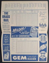 Load image into Gallery viewer, 1951 Yankee Stadium Program Cleveland Indians MLB Baseball New York Vintage