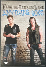 Load image into Gallery viewer, Florida Georgia Lines Autographed Band Poster Signed + Used Guitar Pick JSA
