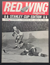 Load image into Gallery viewer, 1964 Detroit Olympia Stanley Cup Program Red Wings Toronto Maple Leafs Hockey