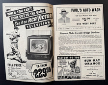 Load image into Gallery viewer, July 29 1952 Briggs Stadium Program Detroit Tigers Vs Philadelphia Athletics Vtg