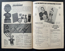 Load image into Gallery viewer, 1964 Stanley Cup Finals Game 1 Program + Ticket Stub Maple Leafs Red Wings Vtg