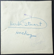 Load image into Gallery viewer, 1929 Era Herb Stuart Goaltender Photo Detroit Red Wings Olympia Stadium NHL VTG