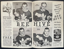 Load image into Gallery viewer, 1939 Toronto Maple Leafs Game Program New York Rangers Hockey NHL VTG Syl Apps