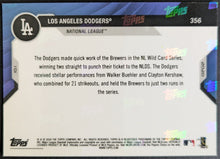 Load image into Gallery viewer, 2020 Topps Los Angeles Dodgers Baseball Card MLB NL Wild Card Series