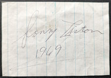 Load image into Gallery viewer, Sonny Liston Autographed Signed Cut Vintage Heavyweight Champion Boxing JSA LOA
