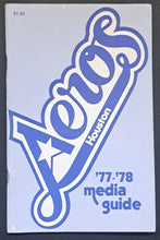 Load image into Gallery viewer, 1977-78 Houston Aeros Final Season Media Guide WHA Hockey Vintage Sports