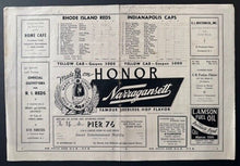 Load image into Gallery viewer, 1944 American Hockey League Program Rhode Island Reds Vs Indianapolis Capitals