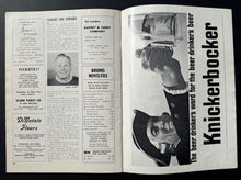 Load image into Gallery viewer, 1963 Boston Garden Program Toronto Maple Leafs Boston Bruins NHL Vintage