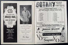 Load image into Gallery viewer, 1948 New York Rangers Program Insert/Lineup + Photo Edgar Laprade Signed Cover