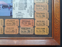 Load image into Gallery viewer, Riverview Park Amusement Park Chicago Illinois Framed Original Vintage Tickets