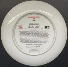 Load image into Gallery viewer, c1992 Carlton Fisk Autographed Signed Plate MLB Baseball Boston Red Sox VTG