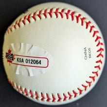 Load image into Gallery viewer, Larry Walker 1997 NL MVP Signed Baseball COA KSA Colorado Rockies MLB
