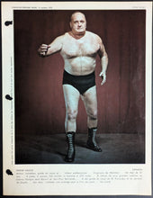 Load image into Gallery viewer, c1972 Lot of 22 Different Wrestling Photos Issued by Dimanche Vintage Sports