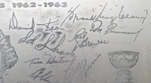 Load image into Gallery viewer, 1962-63 Toronto Maple Leafs Stanley Cup Team Facsimile Signature Tray NHL Hockey