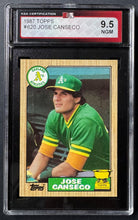 Load image into Gallery viewer, 1987 Topps MLB #620 Jose Canseco Oakland Athletics Baseball Card KSA Vintage
