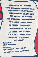 Load image into Gallery viewer, 1986 Boston Red Sox American League Champions Roster Scroll 29" Felt Pennant MLB