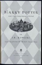 Load image into Gallery viewer, 1998 Harry Potter and the Sorcerer's Stone Book US First Edition First Printing
