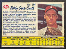 Load image into Gallery viewer, 1962 Post Canadian Bobby Gene Smith Philadelphia Phillies Baseball Card MLB Vtg