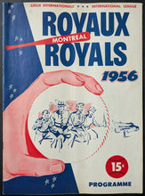 Load image into Gallery viewer, 1956 Montreal Royals International League Program Delorimier Downs Miami Marlins