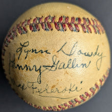 Load image into Gallery viewer, 1949 Official International League Baseball Autographed By Famous Umpires Signed