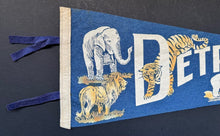 Load image into Gallery viewer, Circa 1940s Detroit Zoo 26 Inch Pennant With Tassels Vintage Marketing