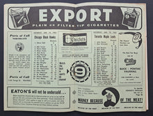 Load image into Gallery viewer, 1963 Maple Leaf Gardens Maple Leafs Blackhawks Program Hockey NHL Vintage