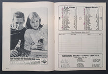 Load image into Gallery viewer, 1964 Detroit Olympia Stanley Cup Program Red Wings Toronto Maple Leafs Hockey