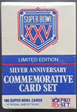 Load image into Gallery viewer, NFL Super Bowl XXV Limited Edition Silver Anniversary Commemorative Card Set