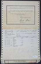 Load image into Gallery viewer, 1981 Telly Savalas Signed Autographed Vintage Hotel Bill JSA Authenticated