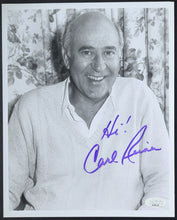 Load image into Gallery viewer, Carl Reiner Signed Autographed B&W Photo Vintage Actor JSA COA Authenticated