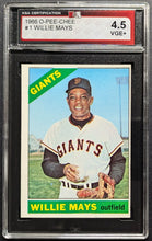 Load image into Gallery viewer, 1968 O-Pee-Chee #1 Willie Mays San Francisco Giants MLB Card Graded 4.5 VGE+ KSA