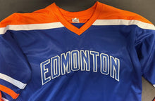 Load image into Gallery viewer, Mark Messier Signed Replica Autographed Edmonton Oilers Hockey Jersey JSA XL