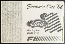Load image into Gallery viewer, 1988 Formula 1 Detroit Grand Prix Vintage Ticket Ayrton Senna