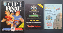 Load image into Gallery viewer, Lot of 13 F.A. Cup Final Programs Tottenham Hotspur Manchester City VTG Football