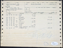 Load image into Gallery viewer, 1981 Telly Savalas Signed Autographed Vintage Hotel Bill JSA Authenticated