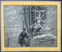 Load image into Gallery viewer, 1889 Montreal Winter Carnival Historical Program Lord Stanley Watches Hockey
