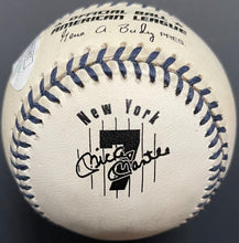 Load image into Gallery viewer, Mickey Mantle Day August 25, 1996 Ticket Stub + Whitey Ford Signed Baseball JSA