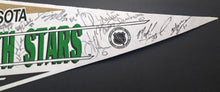 Load image into Gallery viewer, 1991 Vintage Minnesota North Stars NHL Multi-Signed Autographed x16 Team Pennant