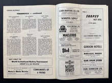 Load image into Gallery viewer, 1967 Winnipeg Arena Program Alan Cup Drumheller Miners Cdn Mens Hockey Team