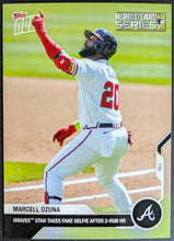 Load image into Gallery viewer, 2020 Topps Marcell Ozuna Baseball Card MLB NL Wild Card Series Atlanta Braves