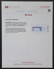 Load image into Gallery viewer, 1993 Nirvana In Utero Tour Slabbed Full Ticket PSA NM 7 Vintage Grunge Music LOA