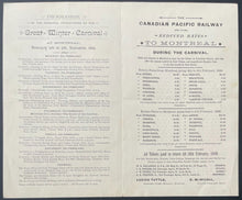 Load image into Gallery viewer, 1889 Montreal Winter Carnival Historical Program Lord Stanley Watches Hockey