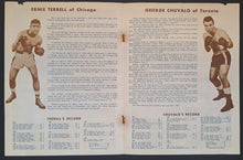Load image into Gallery viewer, 1965 Maple Leaf Gardens Heavyweight Championship Chuvalo Vs Terrell Program