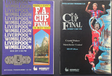 Load image into Gallery viewer, Lot of 13 F.A. Cup Final Programs Tottenham Hotspur Manchester City VTG Football