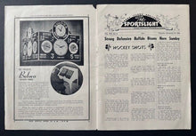 Load image into Gallery viewer, 1944 American Hockey League Program Rhode Island Reds Vs Indianapolis Capitals