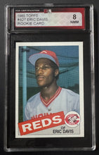 Load image into Gallery viewer, 1985 Topps MLB #627 Eric Davis Cincinnati Reds Baseball Rookie Card KSA Vintage