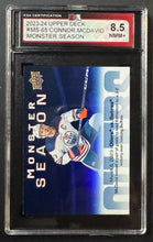 Load image into Gallery viewer, 2023-24 Upper Deck #MS-65 Connor McDavid Hockey Card KSA 8.5 NMM+ NHL Edmonton