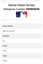 Load image into Gallery viewer, 2021 Marcus Semien Toronto Blue Jays Game Worn Baseball Jersey MLB Holo Used