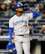 Load image into Gallery viewer, 2015 Jose Reyes Game Worn Toronto Blue Jays Set 2 Baseball Jersey MLB Authentic