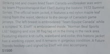 Load image into Gallery viewer, 1972 Summit Series Karl Elieff Team Canada Hockey Windbreaker Jacket Vintage